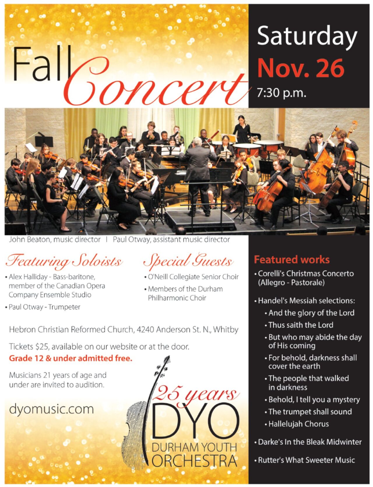 Events & Concerts Durham Youth Orchestra